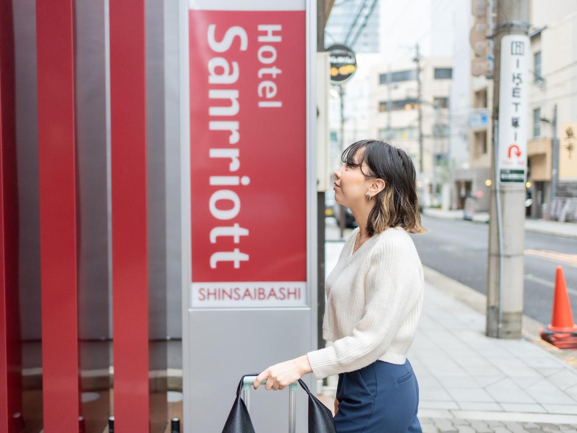 Hotel Sanrriott Shinsaibashi Oszaka Kültér fotó